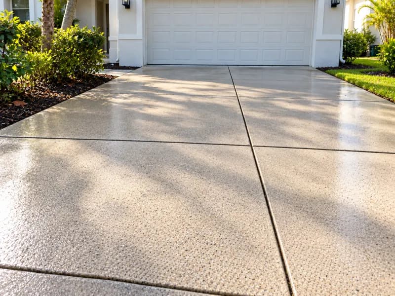Driveway after professional cleaning