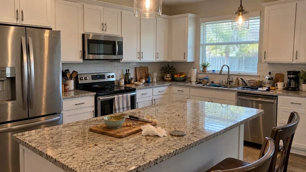 Kitchen before professional cleaning